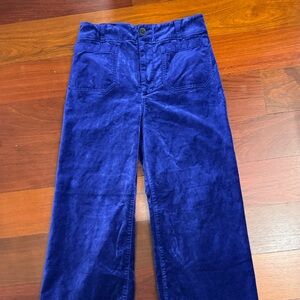 Maeve Collette Pants Sz 30 Blue Corduroy Anthropologie